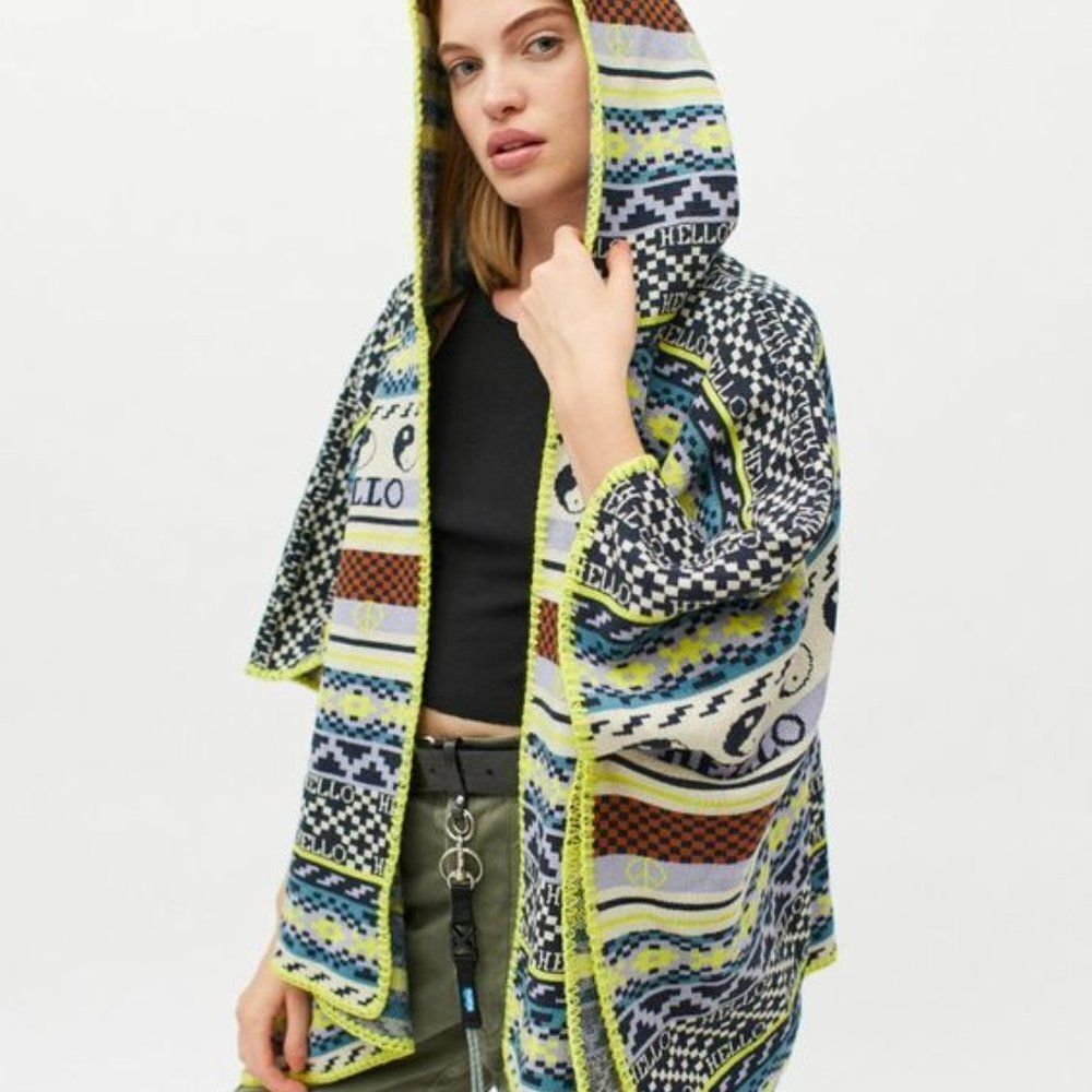 New Urban Outfitters Unisex Fair Isle Poncho